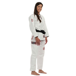 Kimono BJJ Fuji Sports | Blanc Rouge | Suparaito Crane Edition