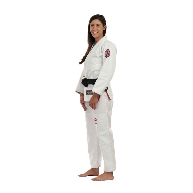 Kimono BJJ Fuji Sports | Blanc Rouge | Suparaito Crane Edition