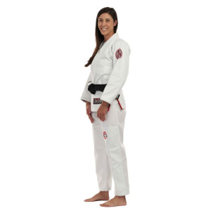 Kimono BJJ Fuji Sports | Blanc Rouge | Suparaito Crane Edition