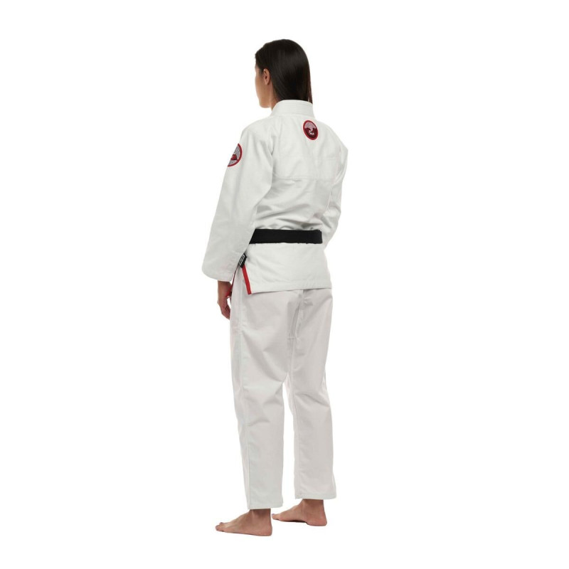 Kimono BJJ Fuji Sports | Blanc Rouge | Suparaito Crane Edition