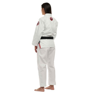 Kimono BJJ Fuji Sports | Blanc Rouge | Suparaito Crane Edition
