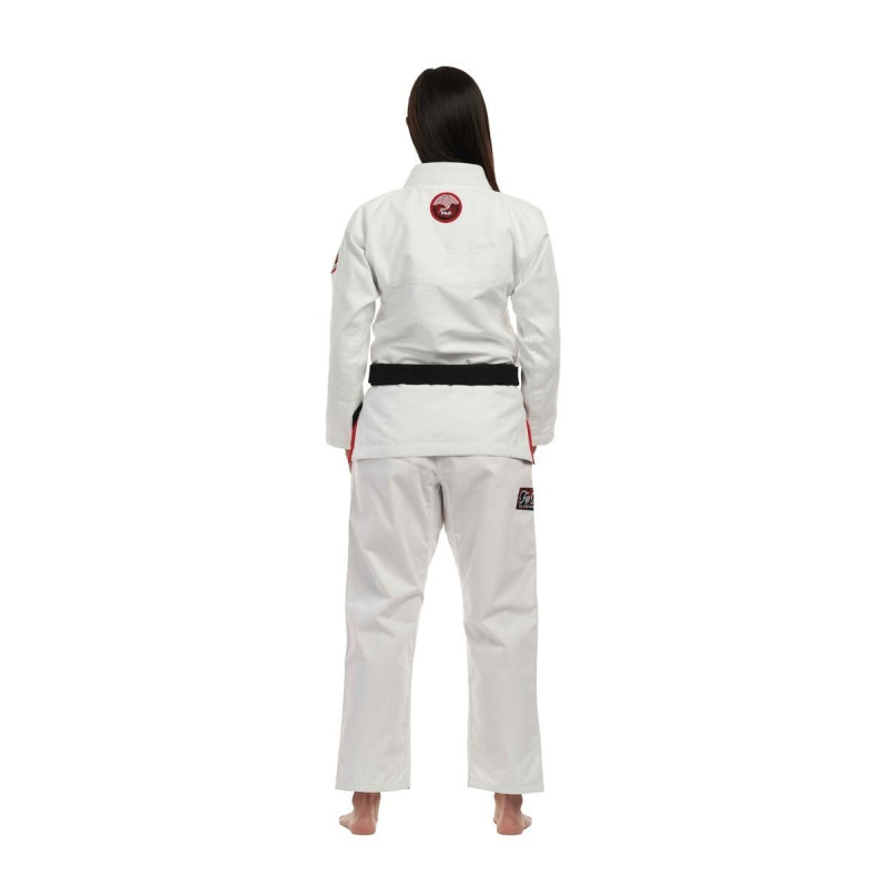 Kimono BJJ Fuji Sports | Blanc Rouge | Suparaito Crane Edition