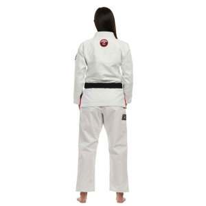 Kimono BJJ Fuji Sports | Blanc Rouge | Suparaito Crane Edition