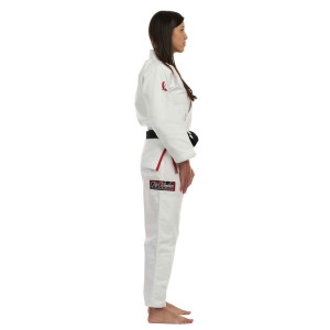 Kimono BJJ Fuji Sports | Blanc Rouge | Suparaito Crane Edition