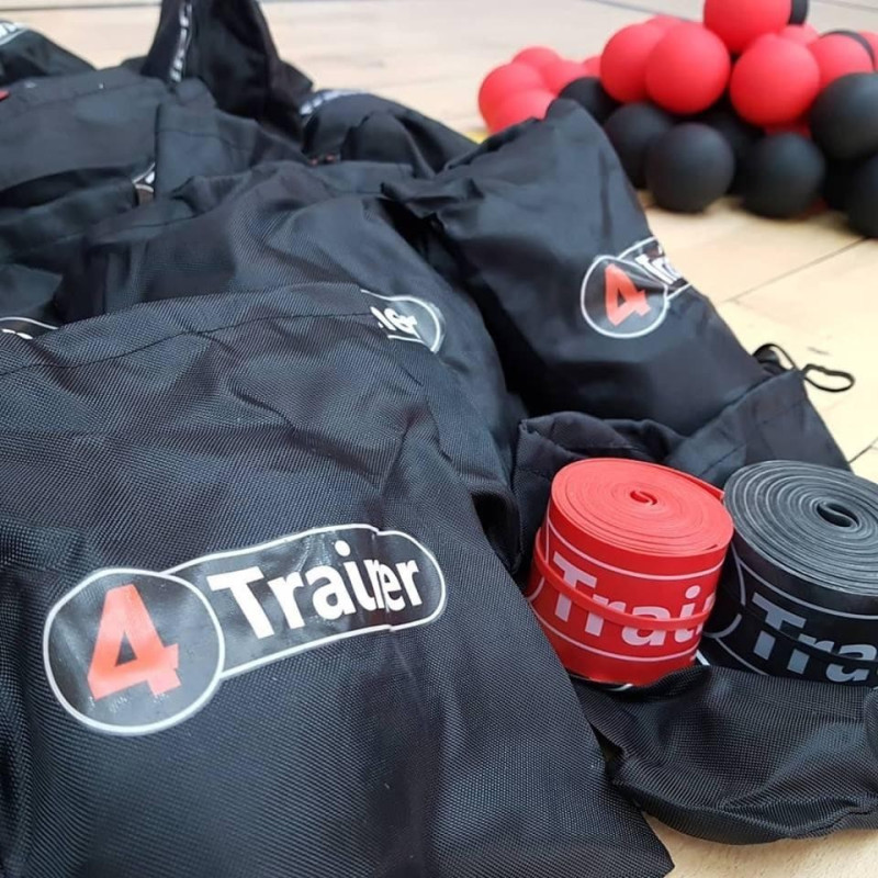 Bandes de Compression 4TRAINER | Noir Rouge | Voodoo Floss Band