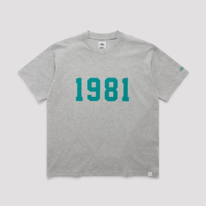 T-Shirt GentleArtApparel | Gris Chiné | 1981