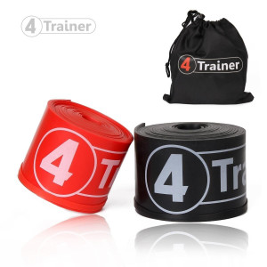 Bandes de Compression 4TRAINER | Noir Rouge | Voodoo Floss Band