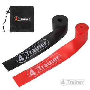 Bandes de Compression 4TRAINER | Noir Rouge | Voodoo Floss Band