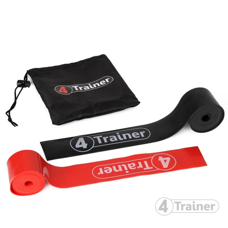 Bandes de Compression 4TRAINER | Noir Rouge | Voodoo Floss Band