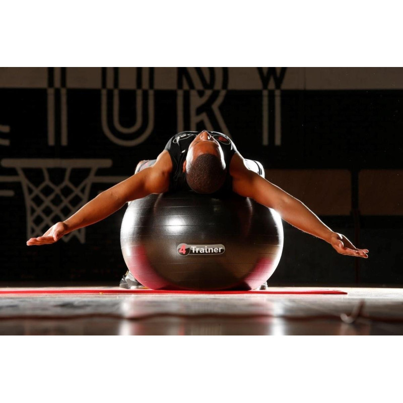 Ballon Suisse 4TRAINER | Noir | 65cm Anti-Éclatement