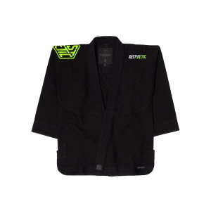 Kimono jjb - Kimono Aesthetic Noir et Vert Électrique - Pure Legacy - Compétition