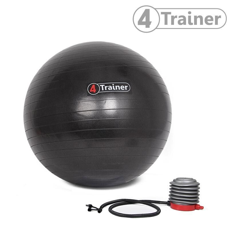 Ballon Suisse 4TRAINER | Noir | 65cm Anti-Éclatement