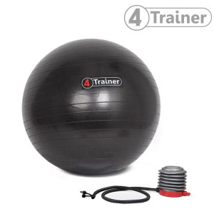 Ballon Suisse 4TRAINER | Noir | 65cm Anti-Éclatement