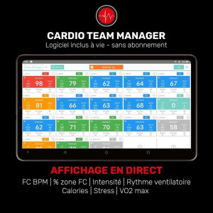Analyseur Fréquence Cardiaque 4TRAINER | Cardio Team | Système Collectif