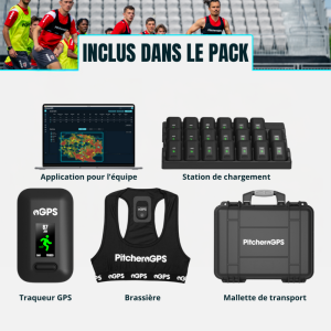 Pack GPS Équipe 4TRAINER | PitchEro | Système tracking sportif