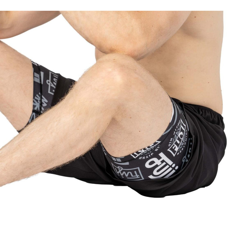 Short de Grappling Fuji Sports | Noir | Ultimate