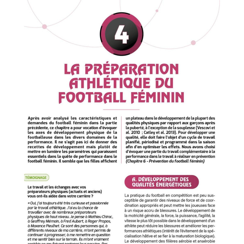 Livre La Prépa Physique du Football Féminin 4TRAINER | Guide Entraînement