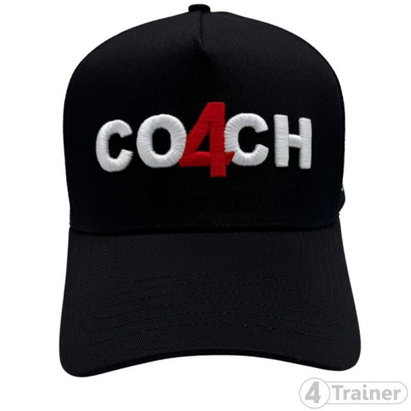 Casquette 4TRAINER CO4CH | Noir | Coach Sportif