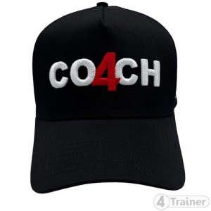 Casquette 4TRAINER CO4CH | Noir | Coach Sportif