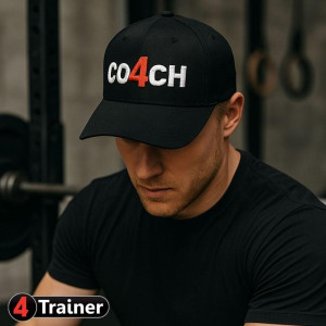 Casquette 4TRAINER CO4CH | Noir | Coach Sportif