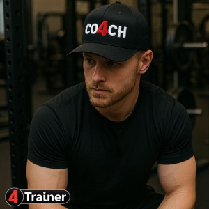 Casquette 4TRAINER CO4CH | Noir | Coach Sportif