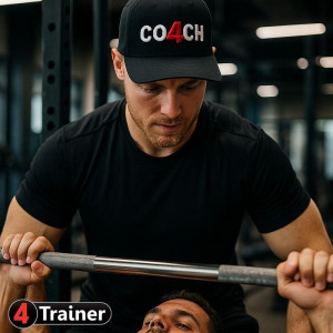 Casquette 4TRAINER CO4CH | Noir | Coach Sportif