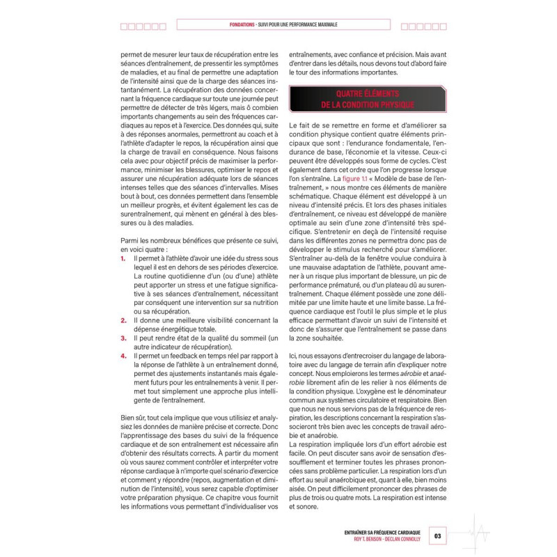 Livre Entraîner sa Fréquence Cardiaque 4TRAINER | Guide Cardiofréquencemètre