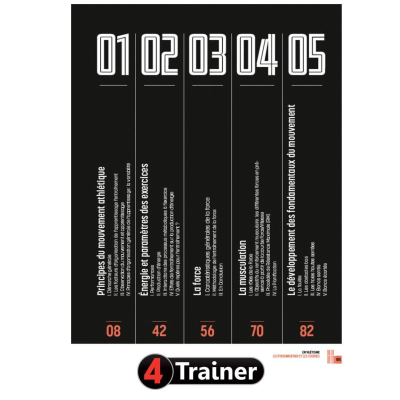 Livre Athlétisme 4TRAINER | Les Fondamentaux et les Courses | Jean Keller