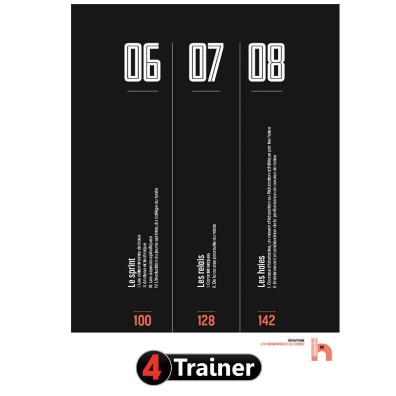 Livre Athlétisme 4TRAINER | Les Fondamentaux et les Courses | Jean Keller