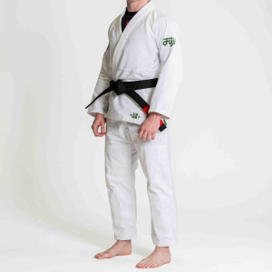 Kimono JJB - Fuji Sport - Blanc/Vert - Flow-Tech