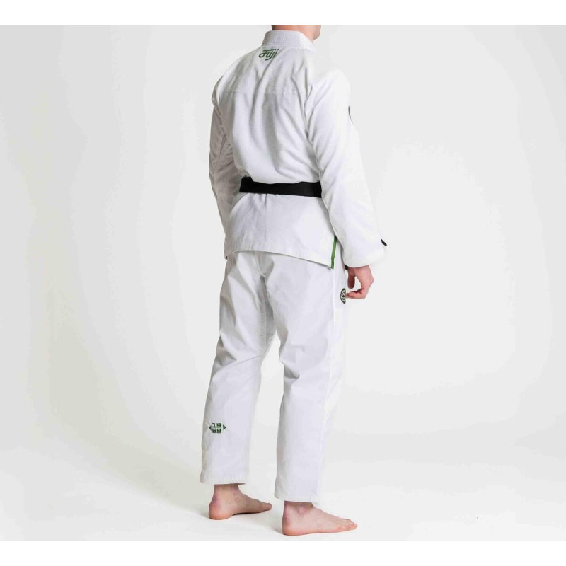 Kimono JJB - Fuji Sport - Blanc/Vert - Flow-Tech