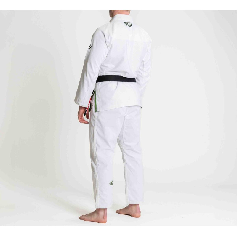 Kimono JJB - Fuji Sport - Blanc/Vert - Flow-Tech