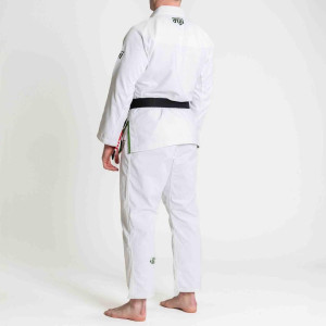 Kimono JJB - Fuji Sport - Blanc/Vert - Flow-Tech