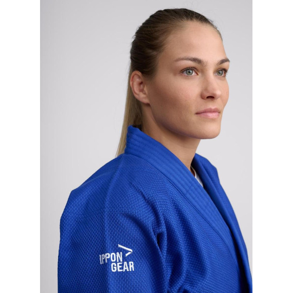 Kimono Judo - Kimono Ippon Gear - Bleu - Basic 2 - pour en enfant, ado et débutant