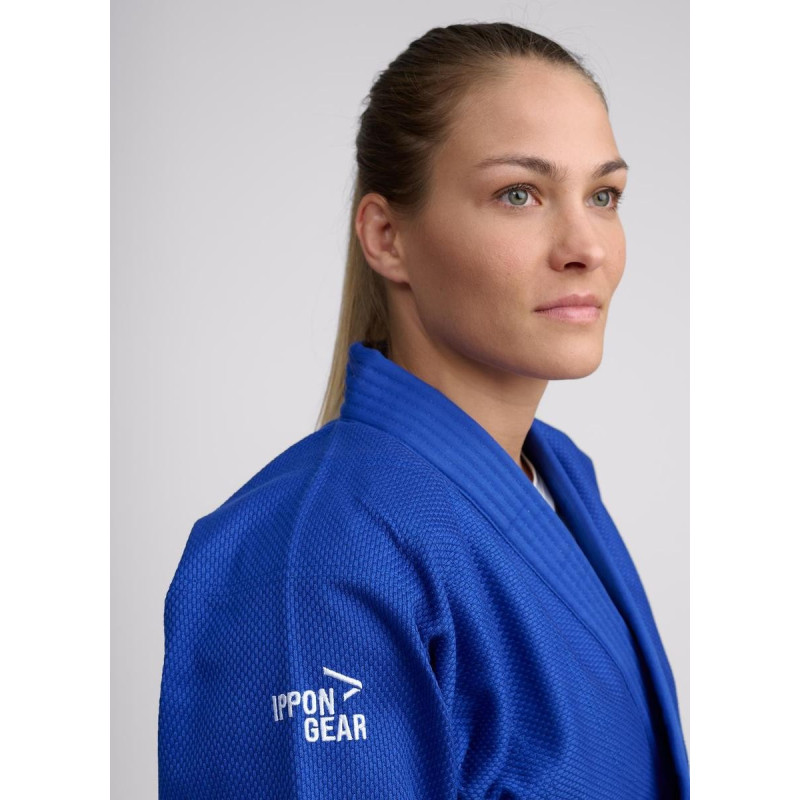 Kimono Judo - Kimono Ippon Gear - Bleu - Basic 2 - pour en enfant, ado et débutant