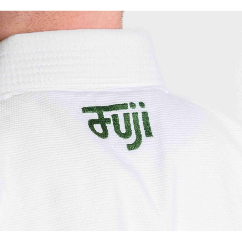 Kimono JJB - Fuji Sport - Blanc/Vert - Flow-Tech