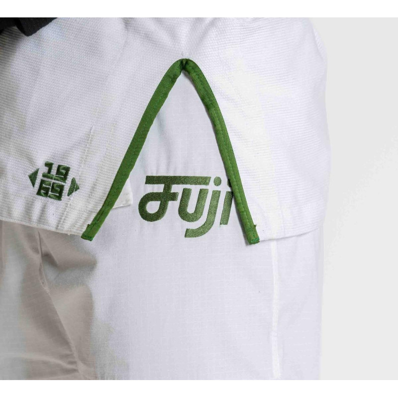 Kimono JJB - Fuji Sport - Blanc/Vert - Flow-Tech