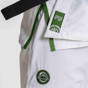 Kimono JJB - Fuji Sport - Blanc/Vert - Flow-Tech