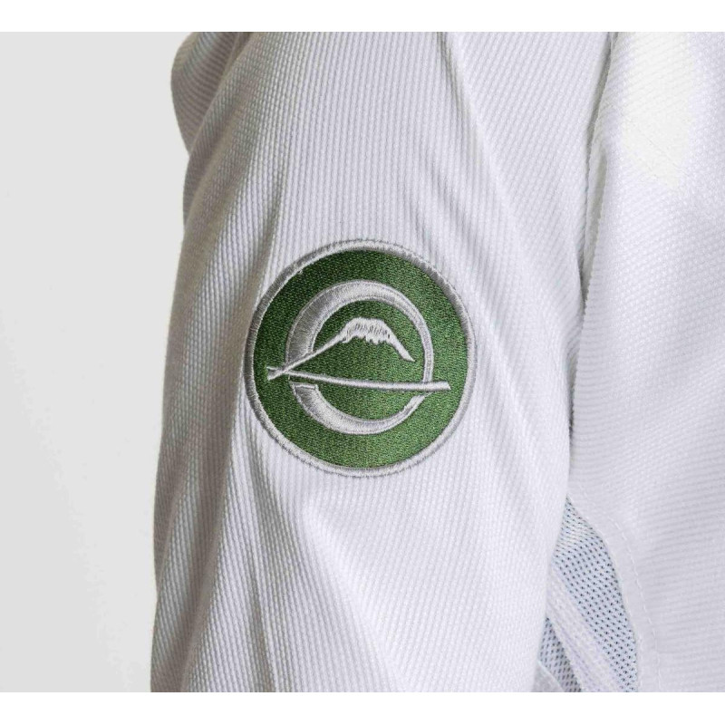 Kimono JJB - Fuji Sport - Blanc/Vert - Flow-Tech