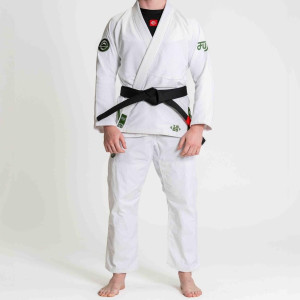 Kimono JJB - Fuji Sport - Blanc/Vert - Flow-Tech