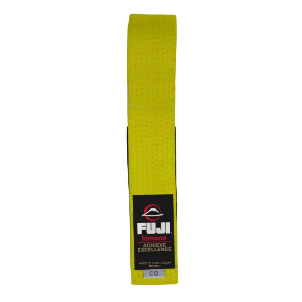 Ceinture JJB Fuji Sports | Jaune | Enfant | IBJJF
