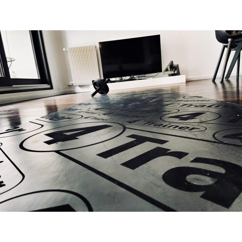 Tapis de Yoga 4TRAINER | Noir | Premium | Anti-dérapant Eco-friendly