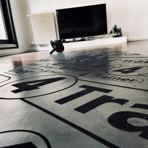 Tapis de Yoga 4TRAINER | Noir | Premium | Anti-dérapant Eco-friendly