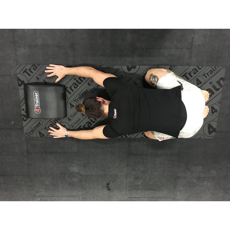 Tapis de Yoga 4TRAINER | Noir | Premium | Anti-dérapant Eco-friendly