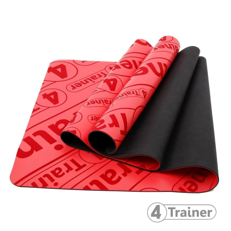 Tapis de Yoga 4TRAINER | Noir | Premium | Anti-dérapant Eco-friendly
