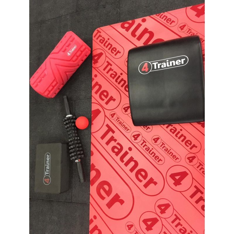 Tapis de Yoga 4TRAINER | Noir | Premium | Anti-dérapant Eco-friendly