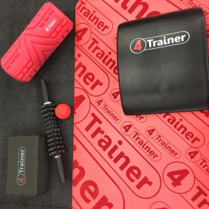 Tapis de Yoga 4TRAINER | Noir | Premium | Anti-dérapant Eco-friendly