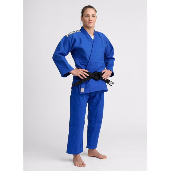 Veste de Judo Femme Bleu- Veste de Judo Ippon Gear - Approuvé IJF - Legend 2