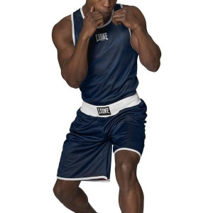 T-Shirt Leone1947 | Bleu/Rouge | Double Face Boxe