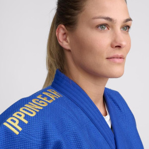 Veste de Judo Femme Bleu- Veste de Judo Ippon Gear - Approuvé IJF - Legend 2